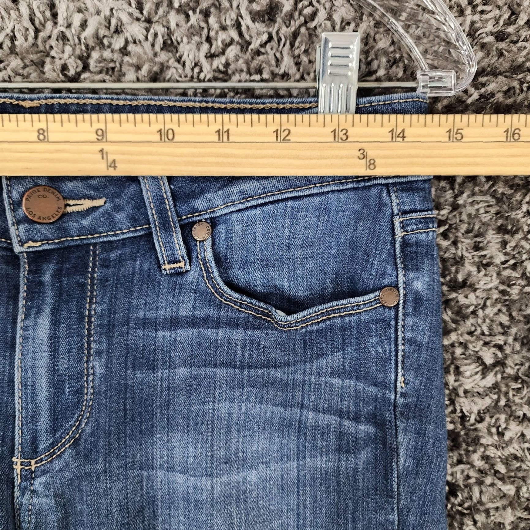 Paige PAIGE Verdugo Ultra Skinny Stretch Jeans Women Size 27 Blue Regular Size 27" / US 4 / IT 40 - 5 Thumbnail