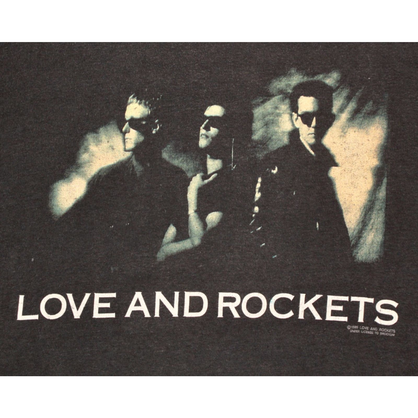 Vintage Nike T-Shirt Mens VTG 80s Love and Rockets So Alive Tour 1989 Black L 1980s Graphic Tee All Size US L / EU 52-54 / 3 - 3 Thumbnail