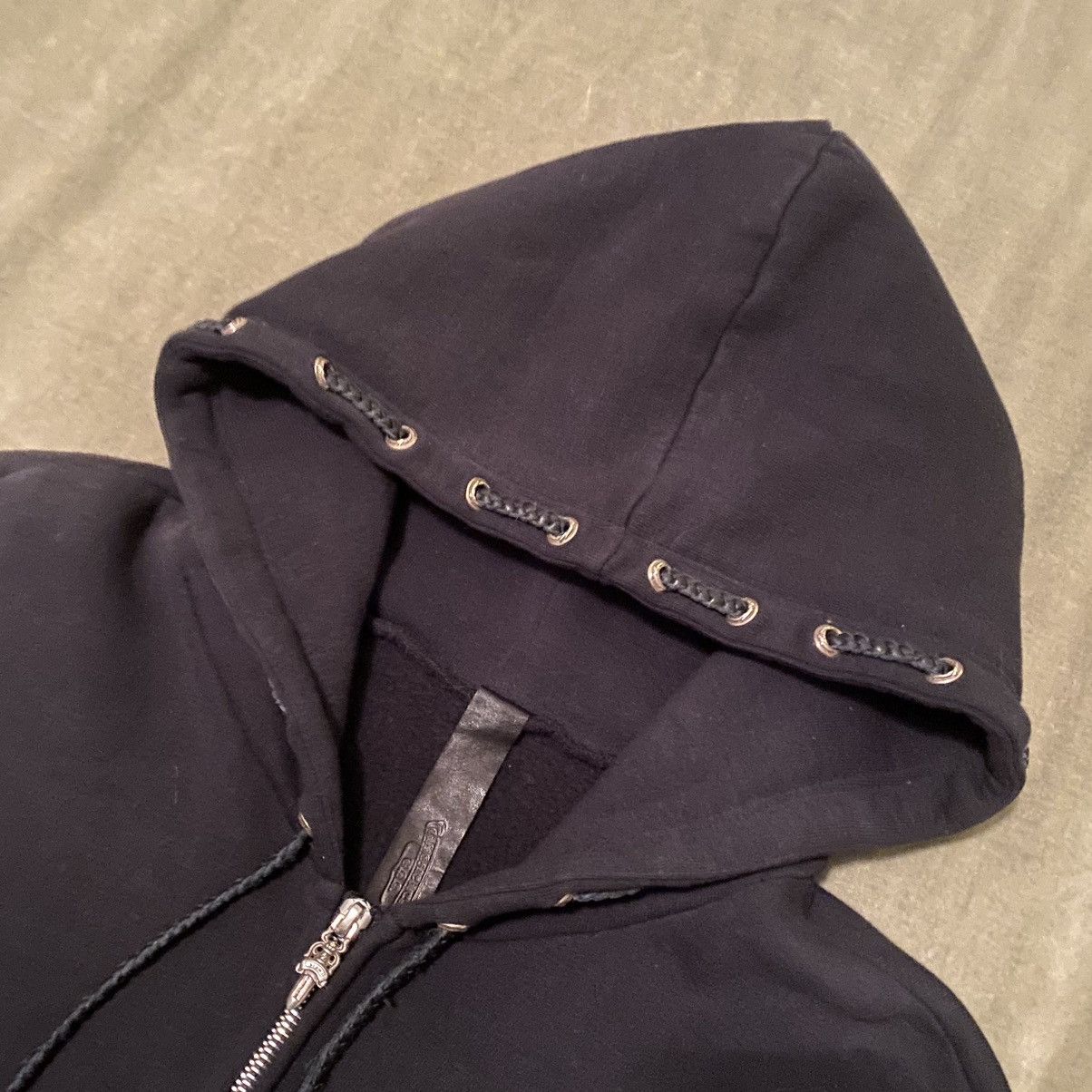 Chrome Hearts Chrome Hearts 1 of 1 Custom Order Grommet Zip Up Hoodie Size US S / EU 44-46 / 1 - 7 Thumbnail
