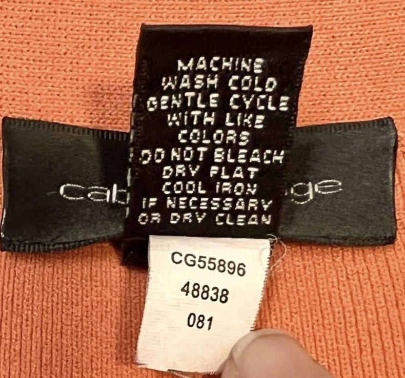 Other Cable & Gauge Coral Short Sleeve Sweater Size XL Lightweight Size XL / US 12-14 / IT 48-50 - 4 Thumbnail