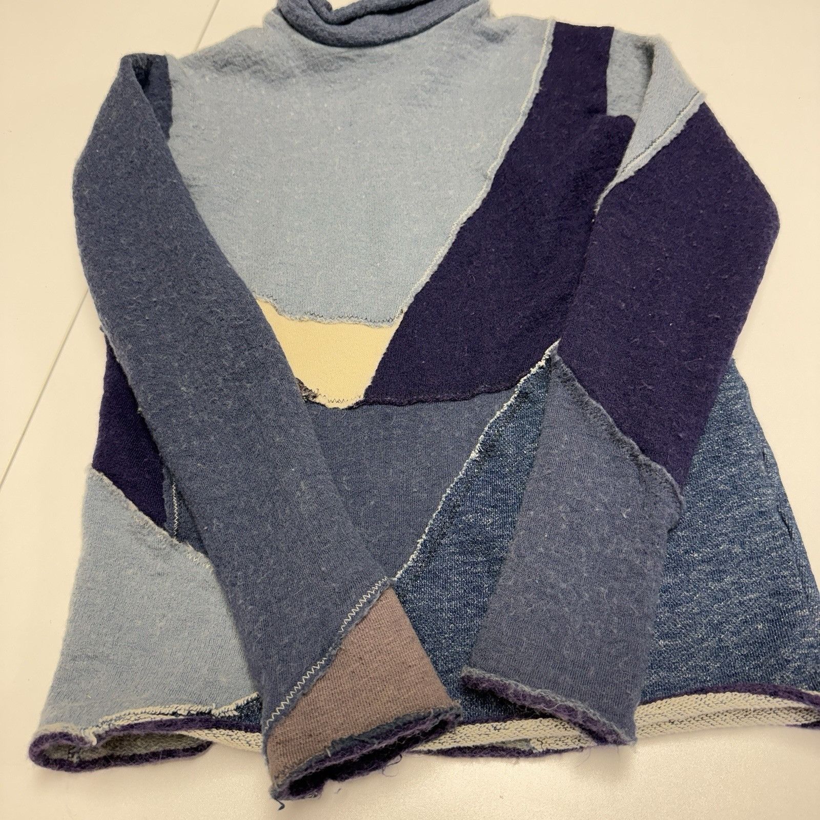 Kapital Kapital Patchwork Sweater Long Sleeve Turtle Neck Size 1 Size S / US 4 / IT 40 - 3 Thumbnail