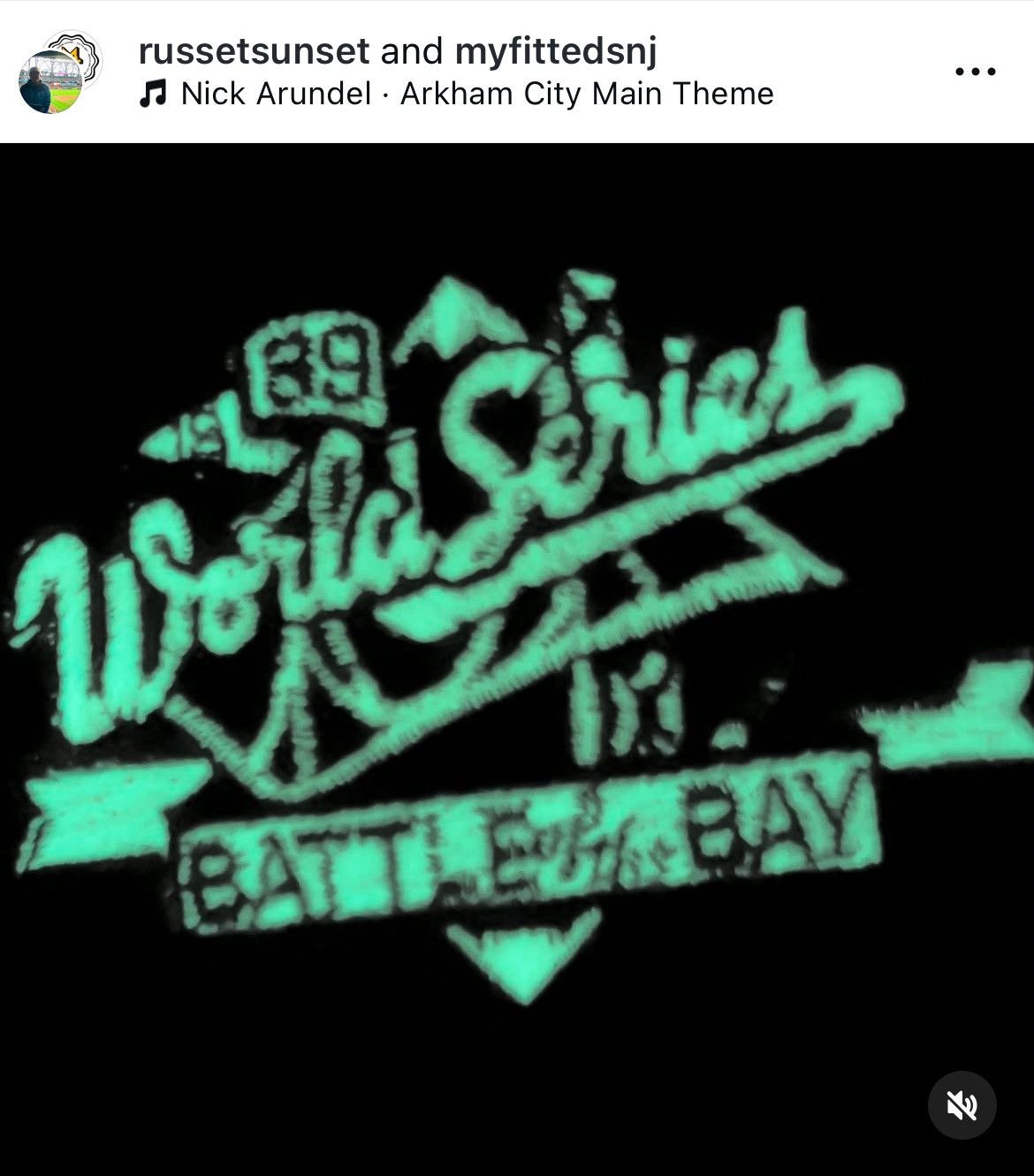 MyFitteds 7 1/4 OAKLAND ATHLETICS 1989 BATTLE OF THE BAY ARKHAM ASYLUM Size ONE SIZE - 5 Thumbnail