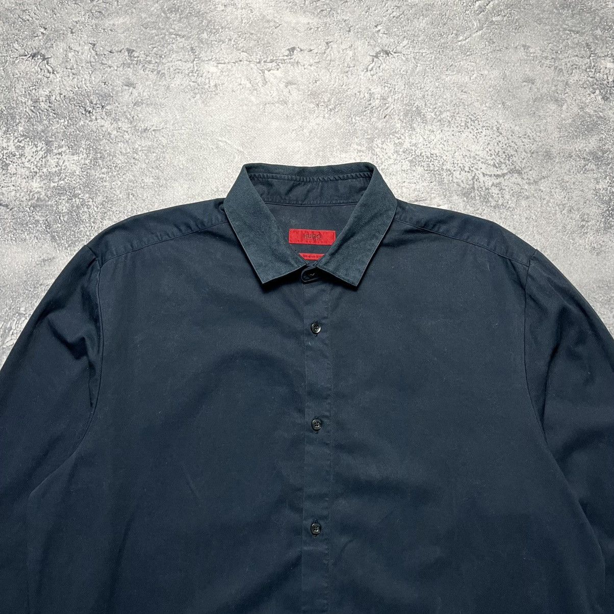 Designer × Hugo Boss Hugo Boss Black Shirt Button Up Luxury Designer Size US M / EU 48-50 / 2 - 2 Thumbnail