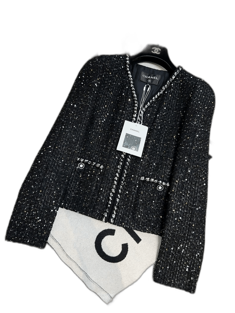 Chanel Chanel Black Star Embroidery Woven Jacket Size M / US 6-8 / IT 42-44 - 1 Thumbnail