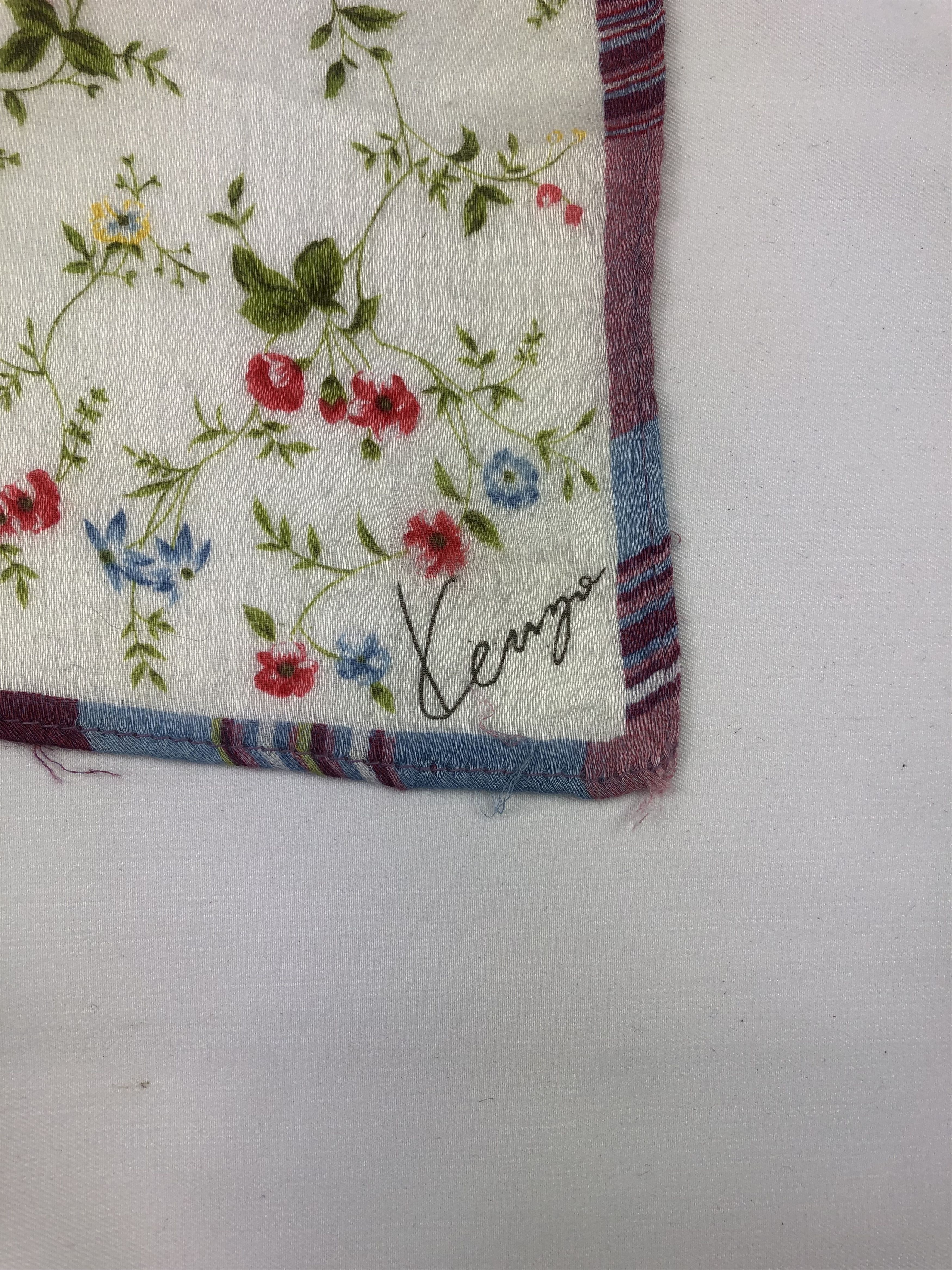 Kenzo × Vintage Kenzo Floral Handkerchief / Bandana / Neckerchief Size ONE SIZE - 5 Thumbnail