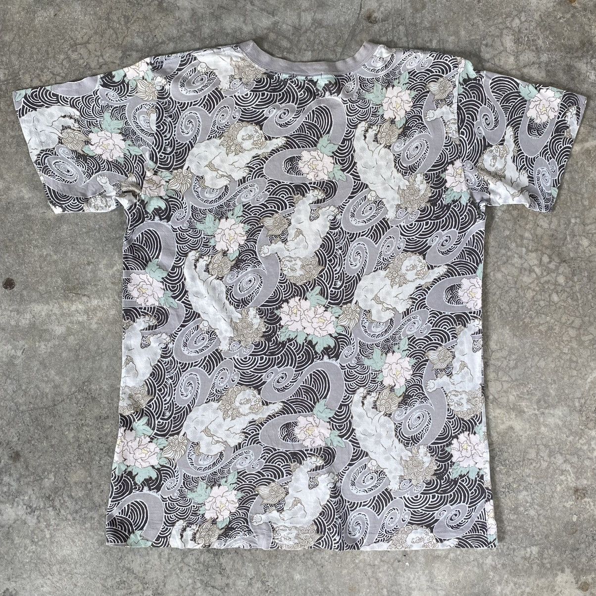 Hysteric Glamour Vintage 90’s Ozone Rocks by HG Komainu Clouds Waves AOP Tee Size US L / EU 52-54 / 3 - 10 Thumbnail
