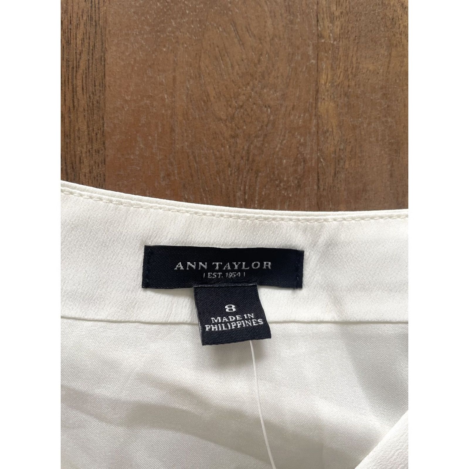 Ann Taylor NWT Ann Taylor Dress Womens 8 Black/White Sleeveless A-Line Bodycon Office Dress Shirt? Size M / US 6-8 / IT 42-44 - 4 Thumbnail