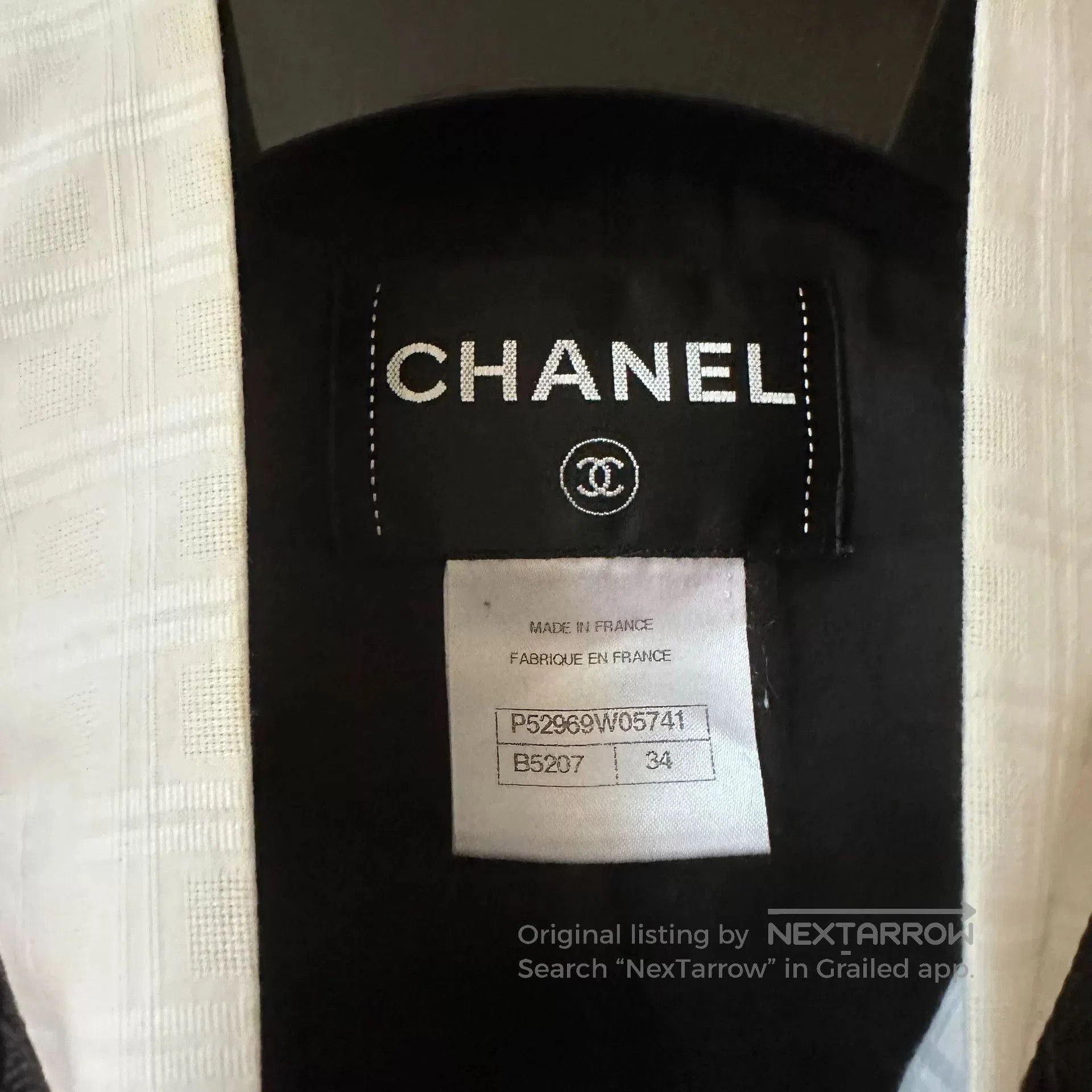 Chanel Chanel Seoul Collection Black White Woven Jacket. Size XXS / US 00 / IT 34 - 4 Thumbnail