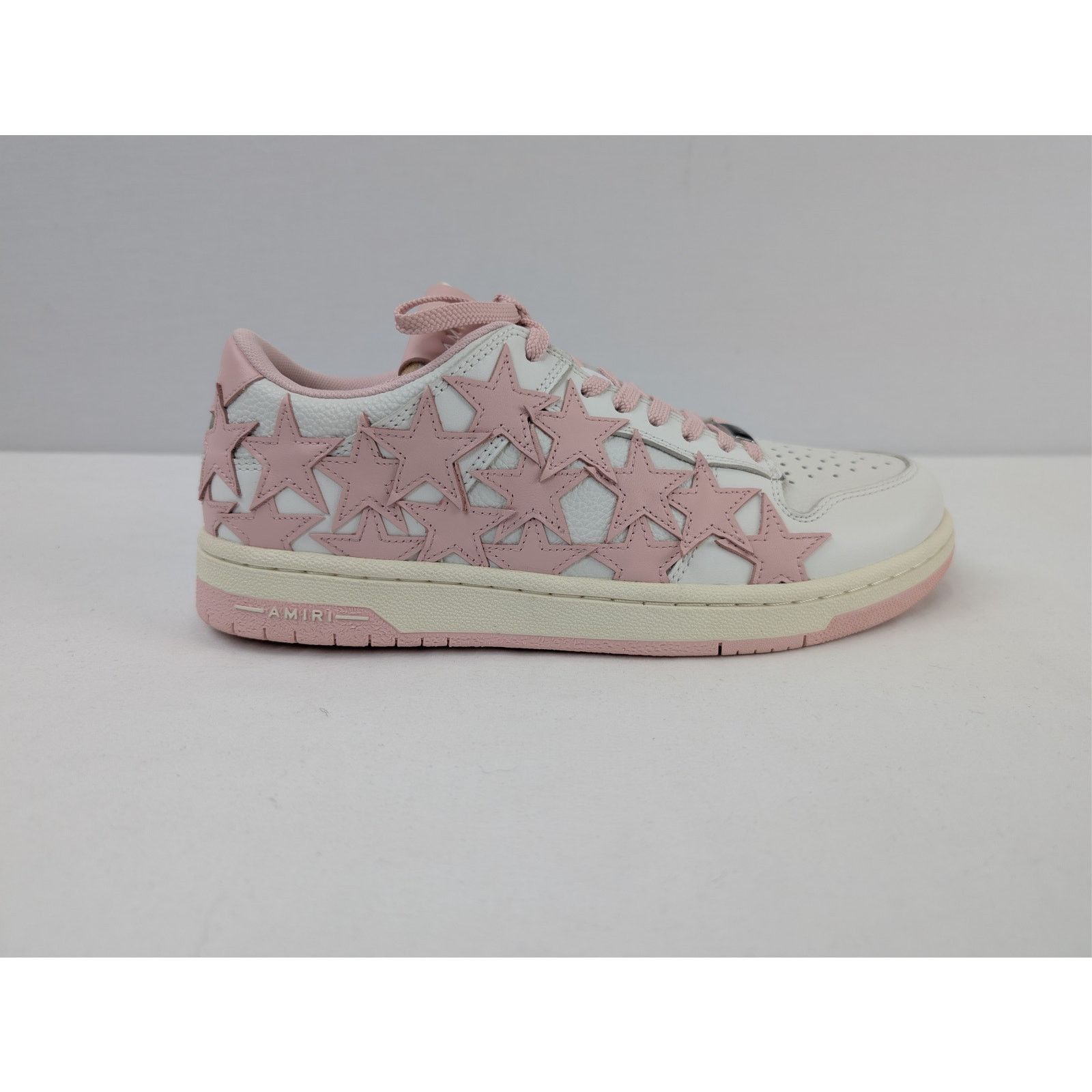 Amiri o1rshd1 Q:2 / Stars Low Top Sneakers in White/Pink Size US 8 / IT 38 - 4 Thumbnail