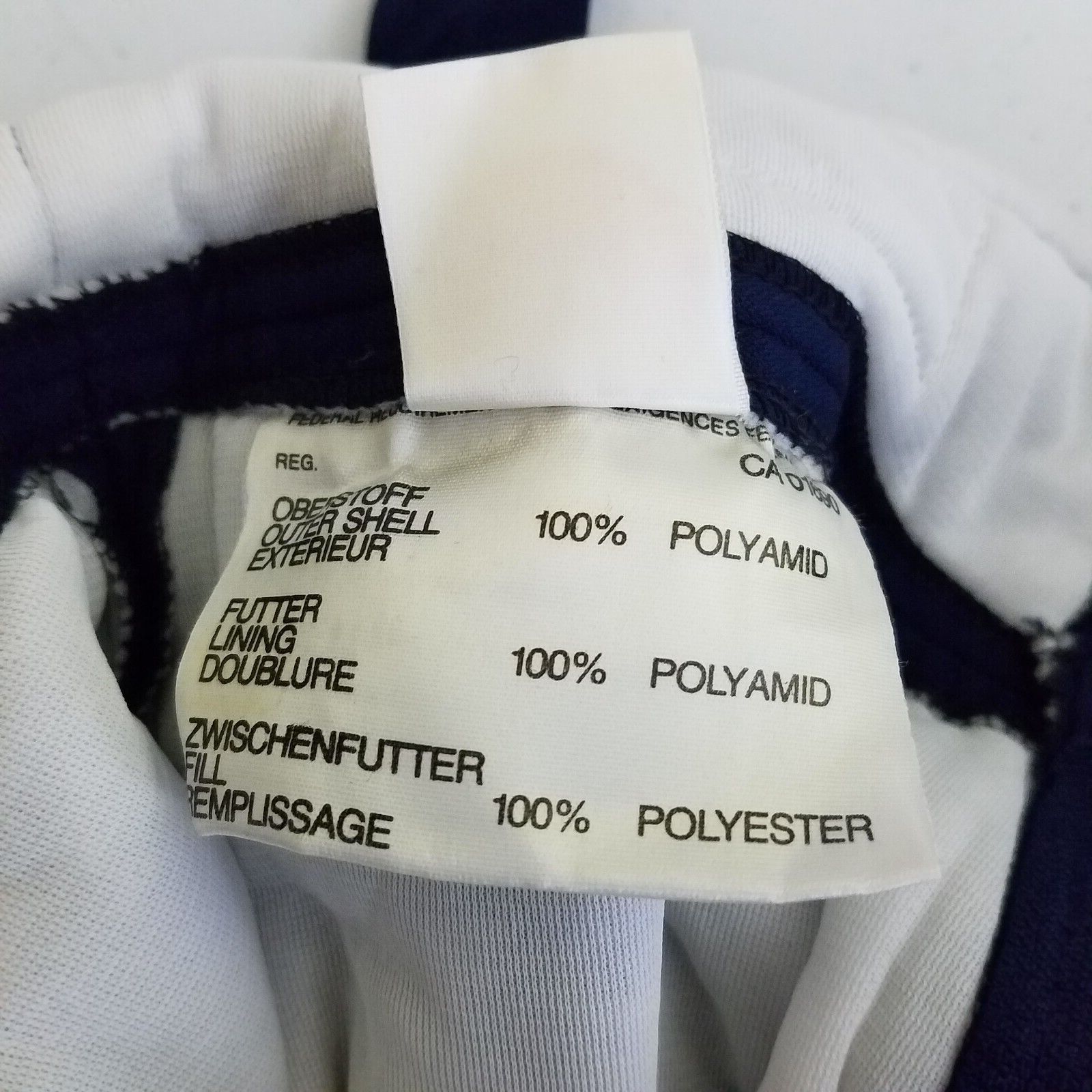 Vintage Vtg 70s Innsbruck Quilted Bib Ski Pants Salopettes 12 Navy Size 34" / US 12 / IT 48 - 9 Thumbnail