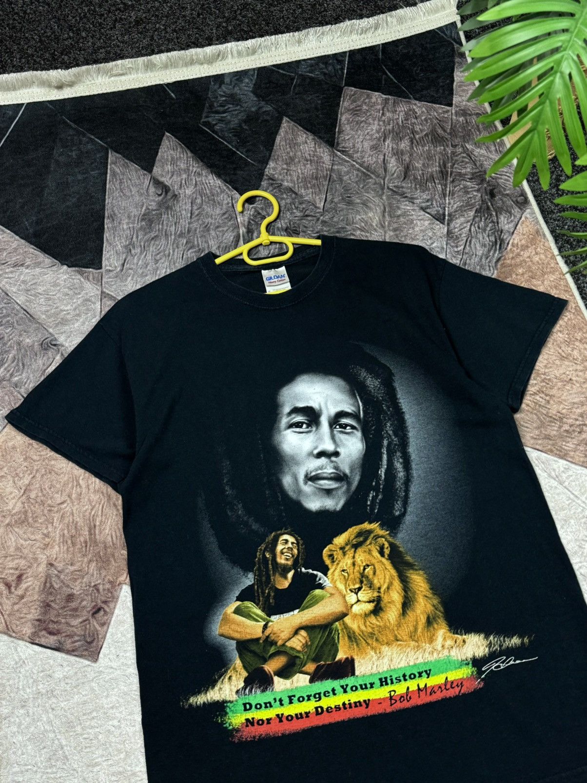 Vintage BOB MARLEY RASTA TEE T-SHIRT SIZE M Size US M / EU 48-50 / 2 - 11 Thumbnail
