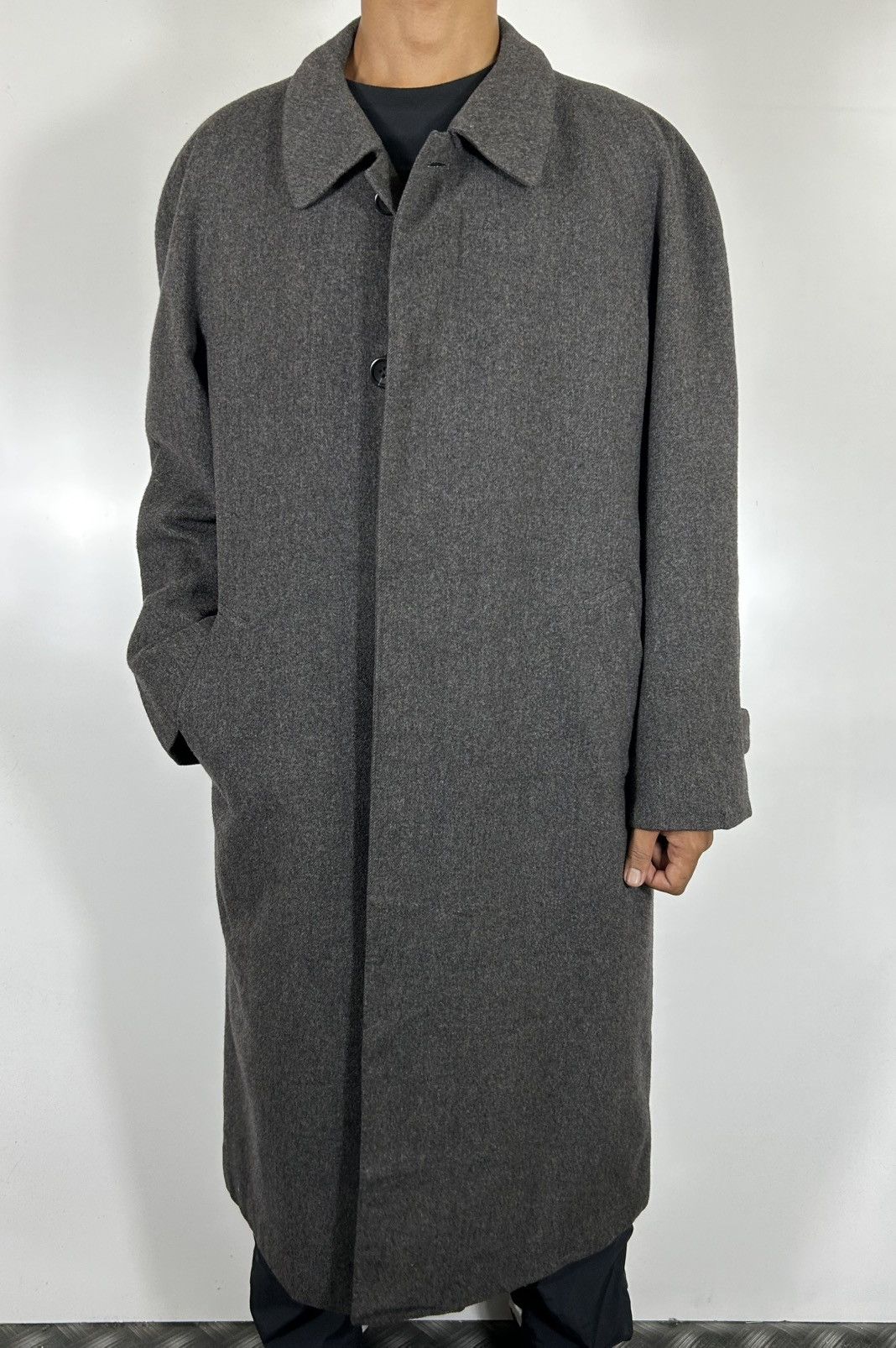 Yves Saint Laurent Yves Saint Laurent Diffusion Homme Vintage OverCoat Gray Size US M / EU 48-50 / 2 - 18 Thumbnail