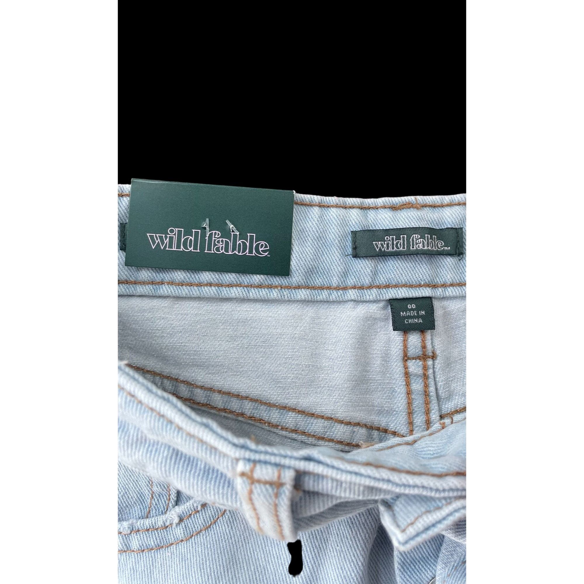 Other Wild Fable - Women's High-Rise Cutoff Short - Light Blue - 0 Size 24" / US 00 / IT 34 - 7 Thumbnail