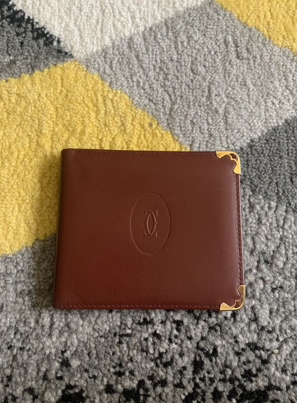 image of Cartier Brown Logo Wallet, Men's