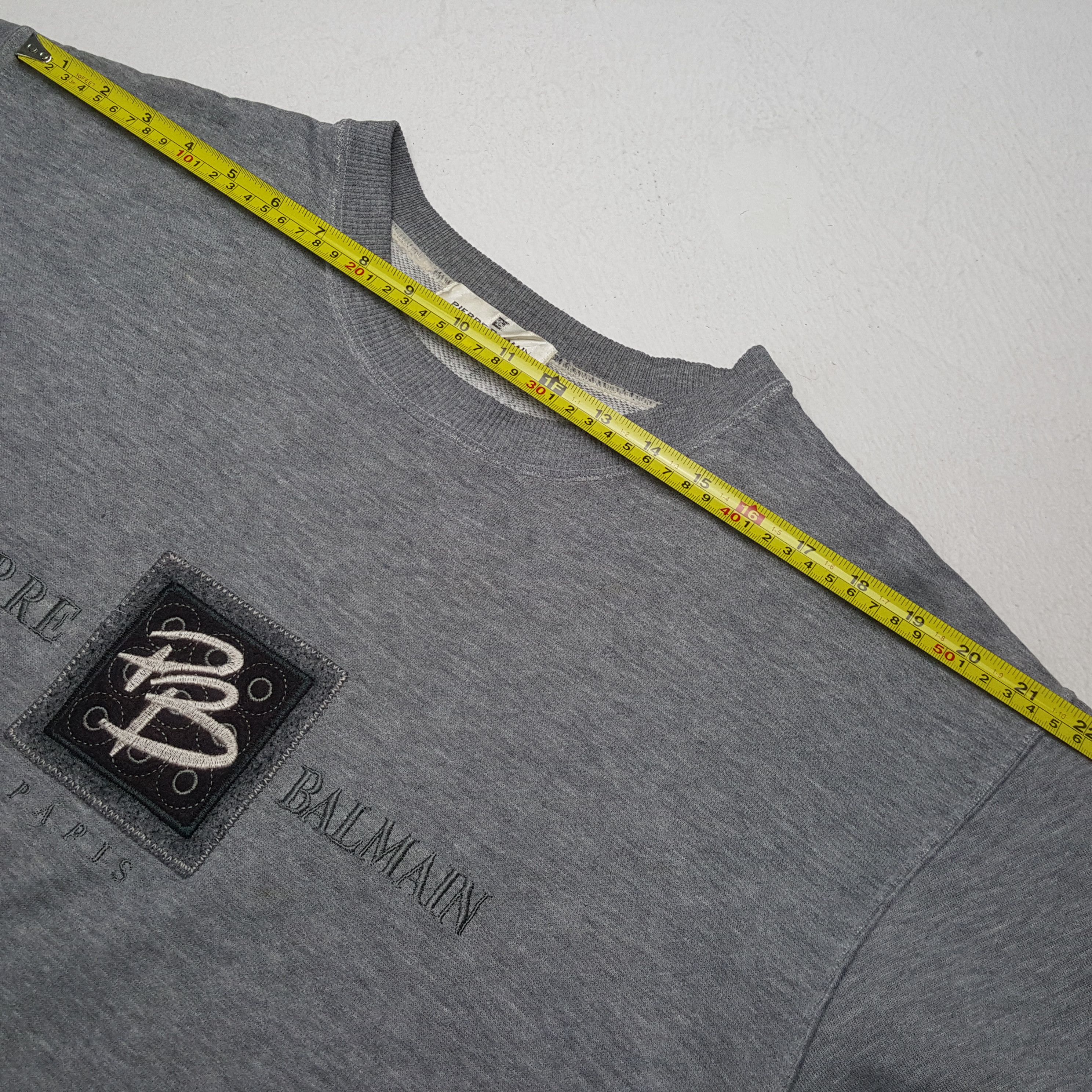 Pierre Balmain PIERRE BALMAIN Logo Spellout Design Sweatshirt C291N31 Size US L / EU 52-54 / 3 - 5 Thumbnail