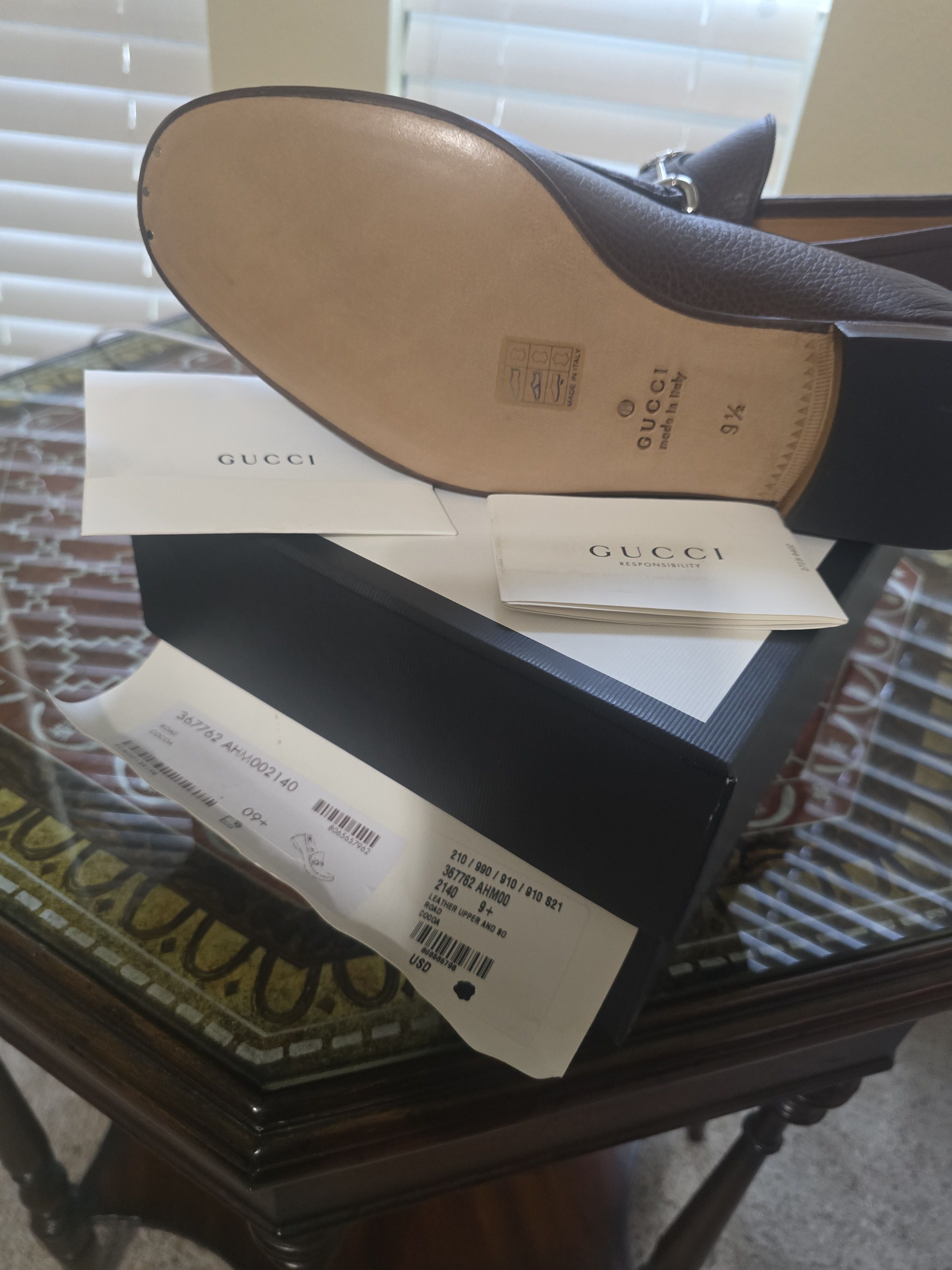 Gucci Gucci Brown Leather Horsebit Loafer Gucci Size 9.5/US10 NWT Size US 10 / EU 43 - 9 Thumbnail