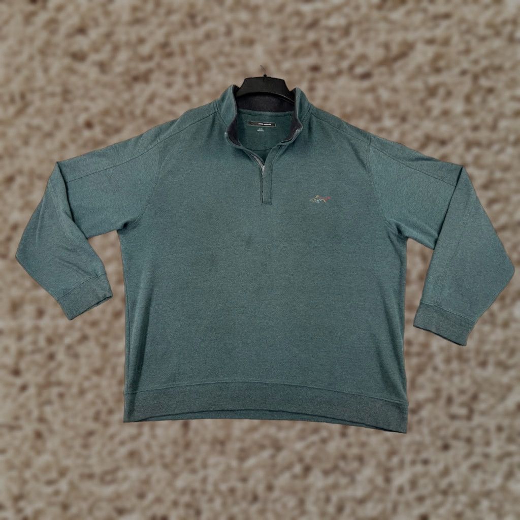 Vintage Greg Norman Mens Casual Shirt XL Green 1/4 Zip Lightweight Cotton Blend Sweater Pullover Size US XL / EU 56 / 4 - 1 Thumbnail