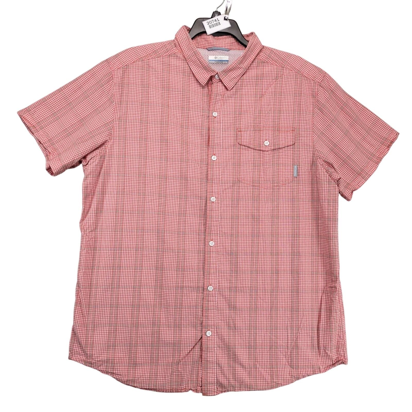 Columbia Columbia Sportswear Orange Plaid Button Up Shirt Men's XL Size US XL / EU 56 / 4 - 1 Thumbnail