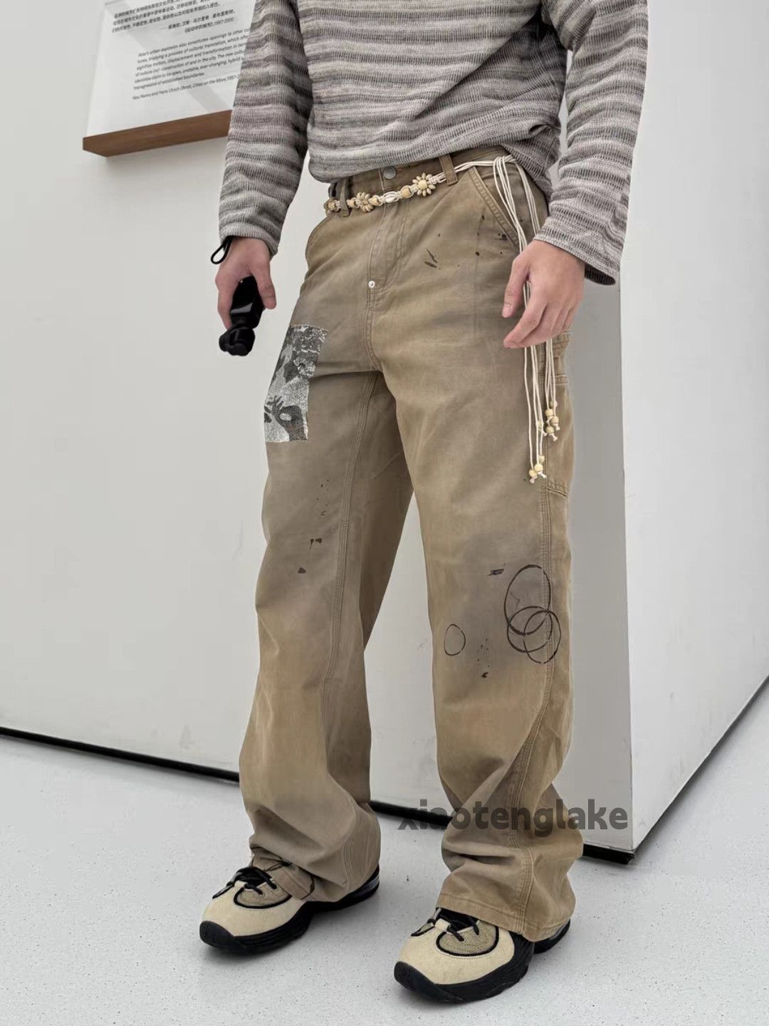 Designer × Japanese Brand × Vintage wsshed faded patch punk grunge work carpenter pants Size US 28 / EU 44 - 7 Thumbnail