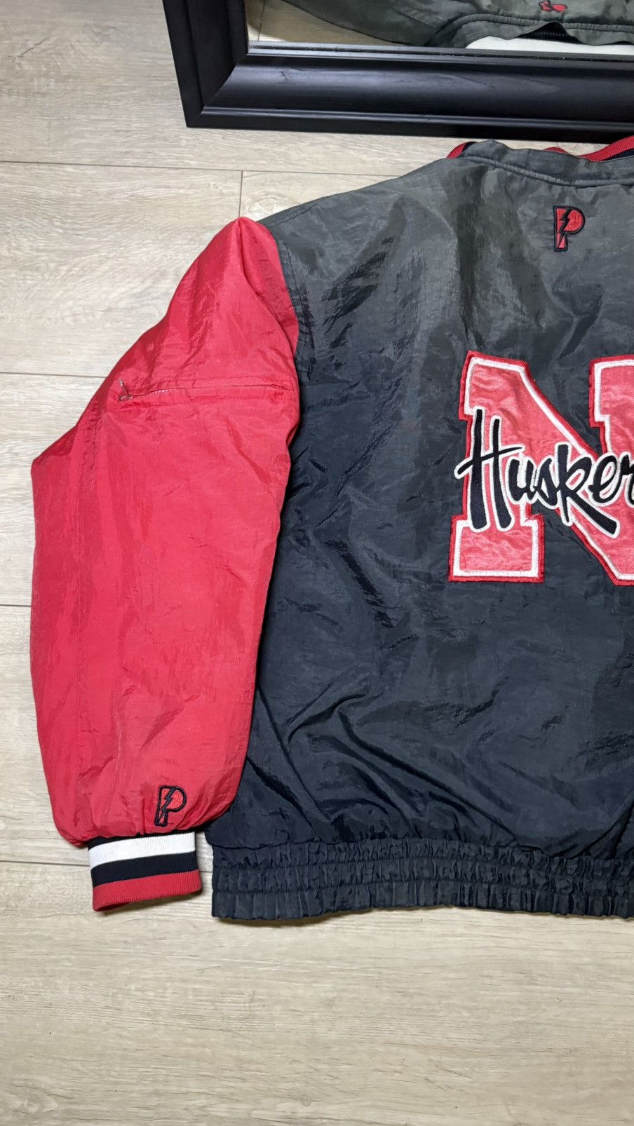 Pro Player Vintage / Y2K Pro Player Reversible Huskers Windbreaker Size US XL / EU 56 / 4 - 4 Thumbnail