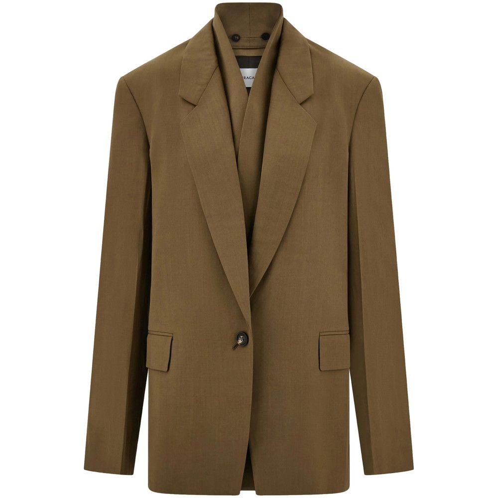 Salvatore Ferragamo Ferragamo BROWN Jackets - Blazers Size M / US 6-8 / IT 42-44 - 1 Thumbnail