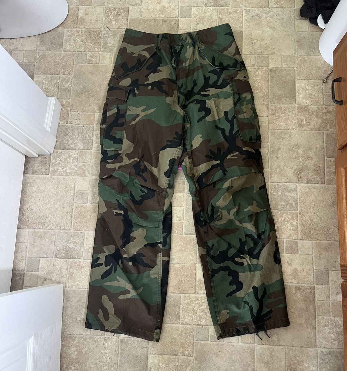 Vintage Vintage Woodland Camo Camouflage Green Military Cargo Pants ...