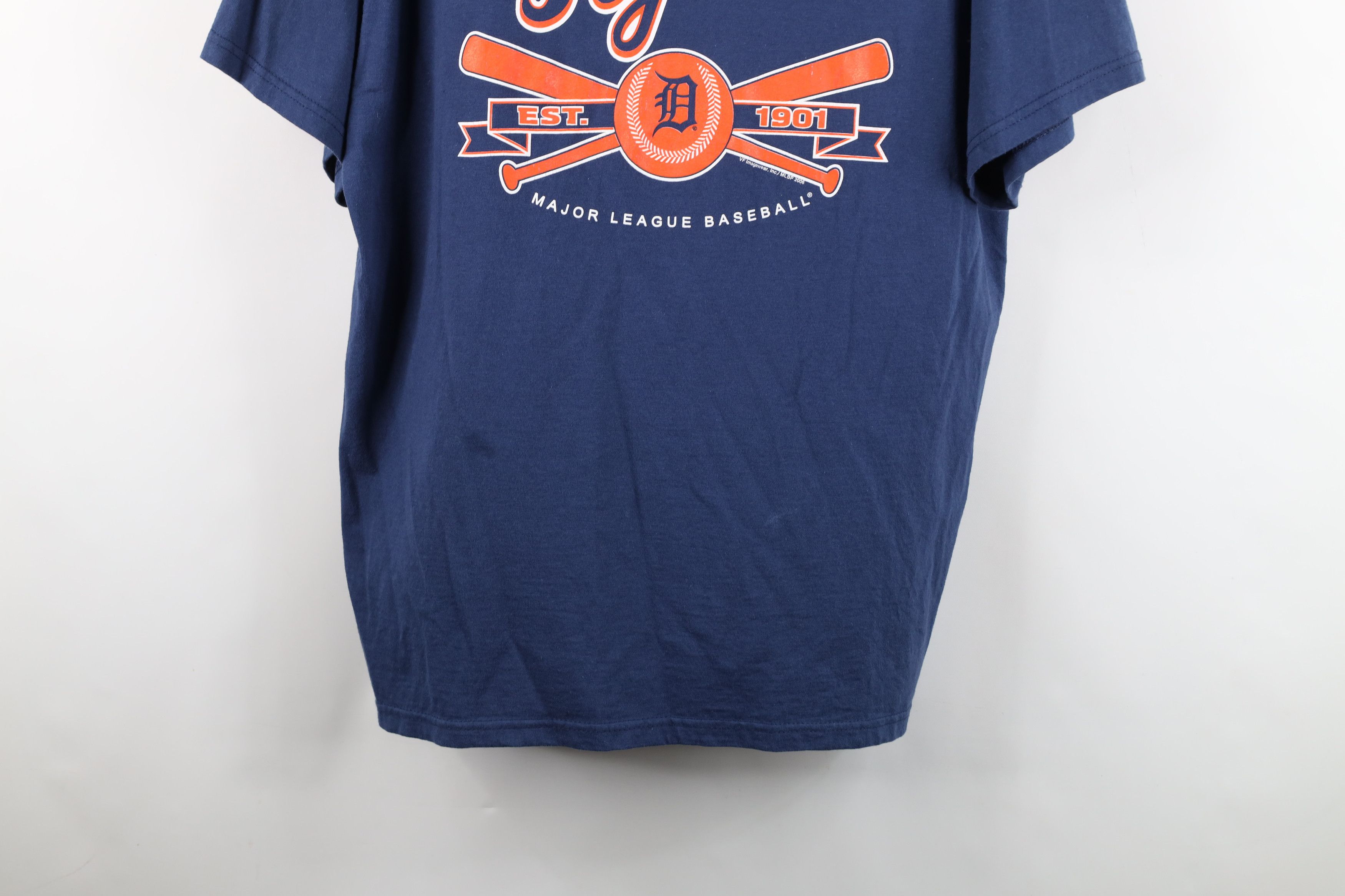 Vintage Vintage Y2K 2006 Spell Detroit Tigers Baseball T-Shirt Blue Size US L / EU 52-54 / 3 - 3 Thumbnail