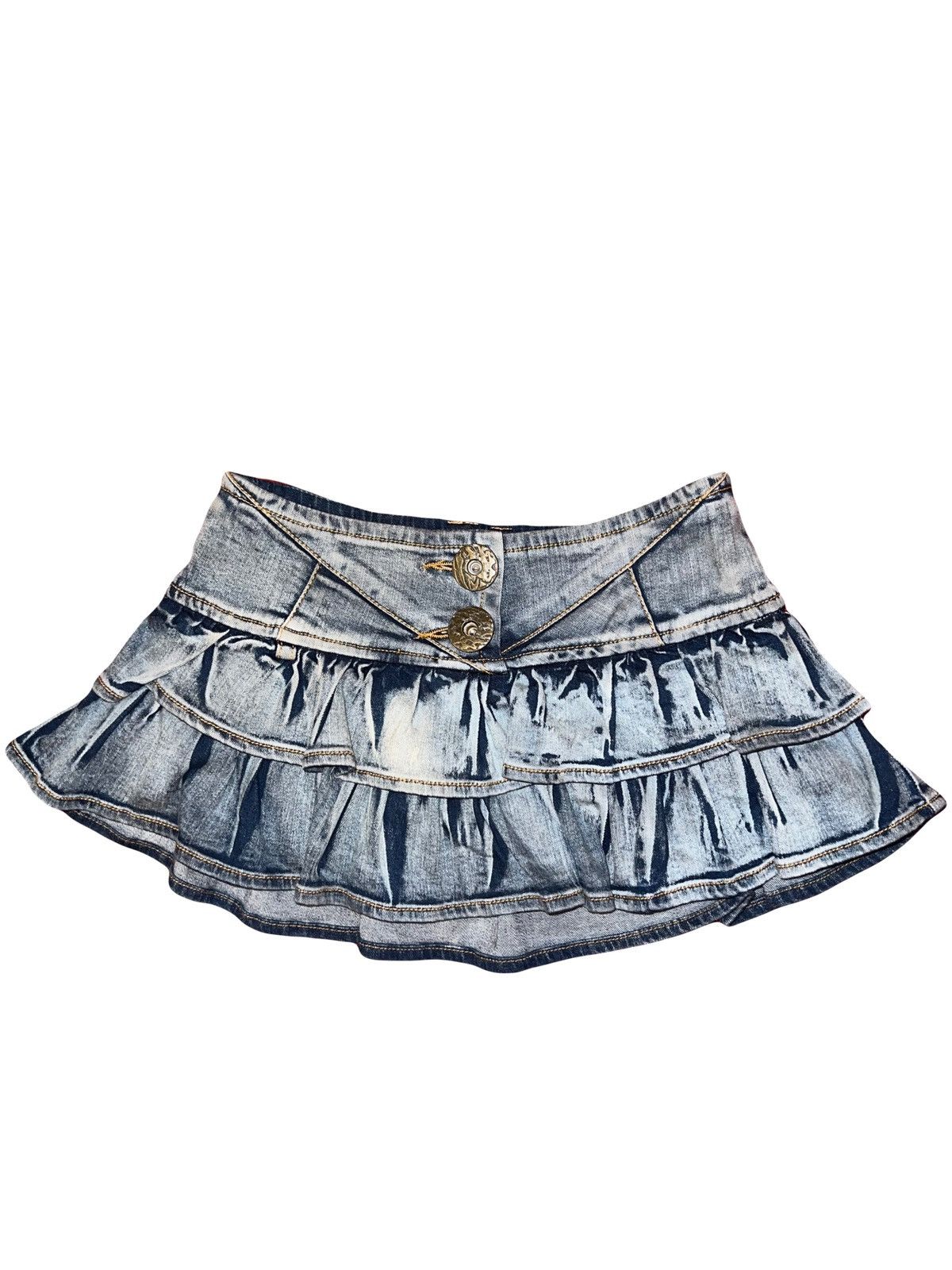 Japanese Brand Rare D.i.a. Gyaru denim mini skirt 💎💙 Size 24" / US 00 / IT 34 - 6 Thumbnail
