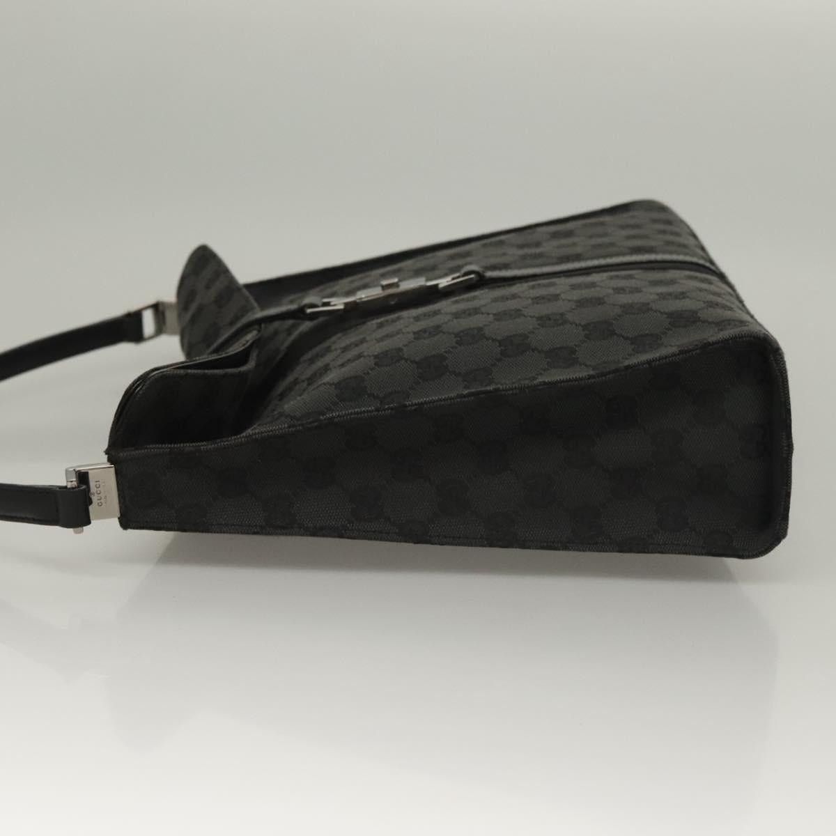 Gucci GUCCI GG Canvas Jackie Shoulder Bag Black Silver 001 3355 Size ONE SIZE - 5 Thumbnail