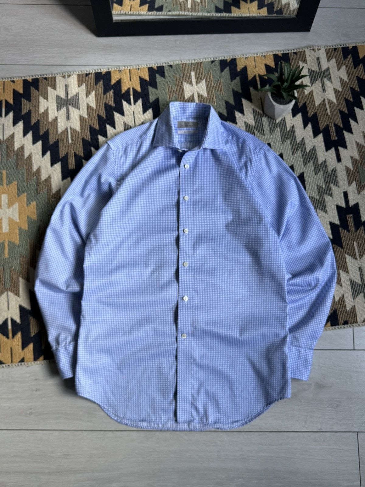 Canali Canali Luxury Button Up Shirt Size US L / EU 52-54 / 3 - 1 Thumbnail