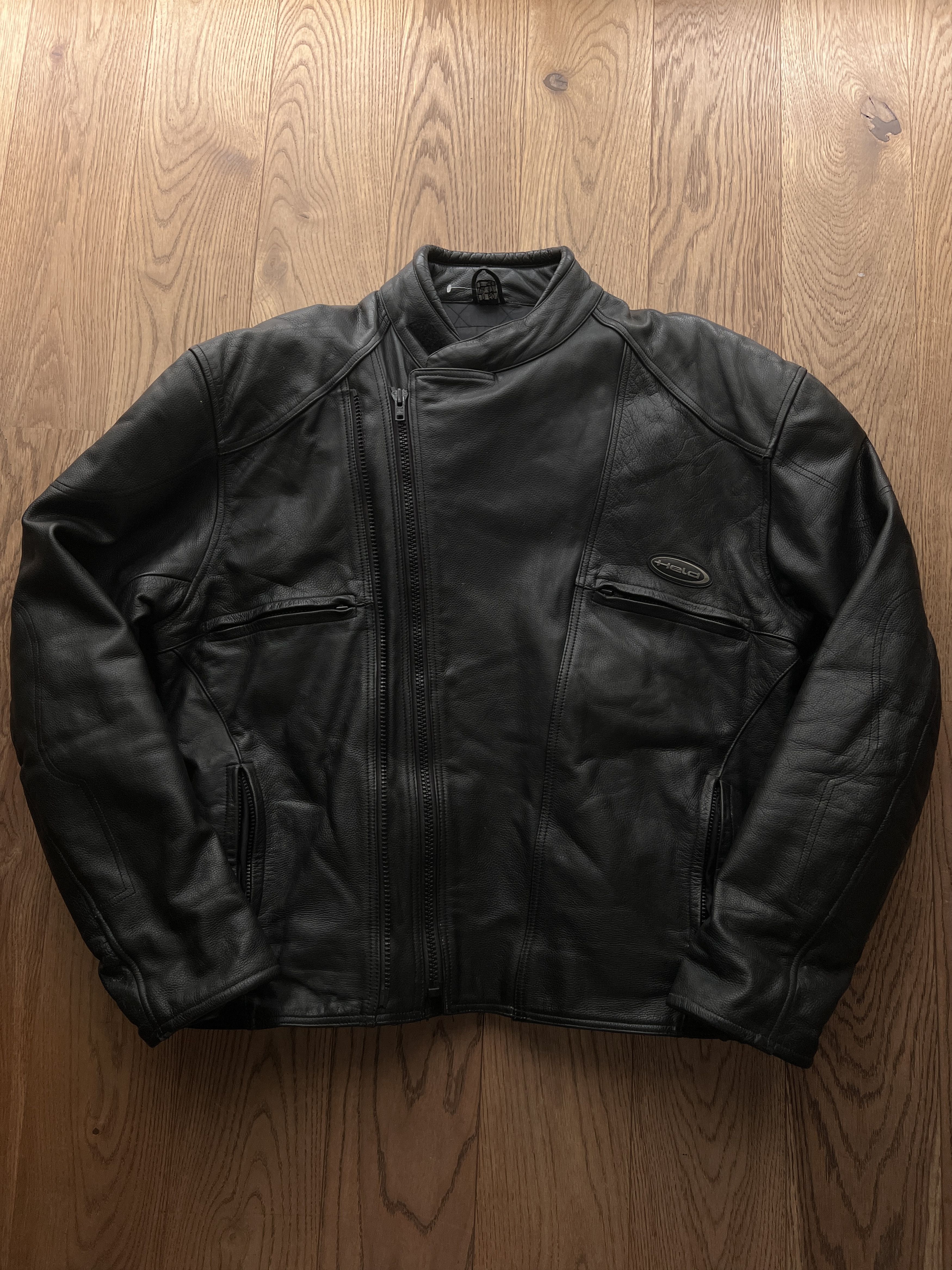 If Six Was Nine Crazy! Vintage 2000s biker racing leather bomber jacket boxy Size US XL / EU 56 / 4 - 3 Thumbnail