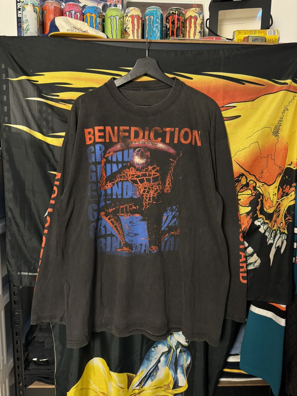 Band Tees × Vintage VINTAGE BENEDICTION GRIND BASTARD 1998 Size US XL / EU 56 / 4 - 1 Thumbnail