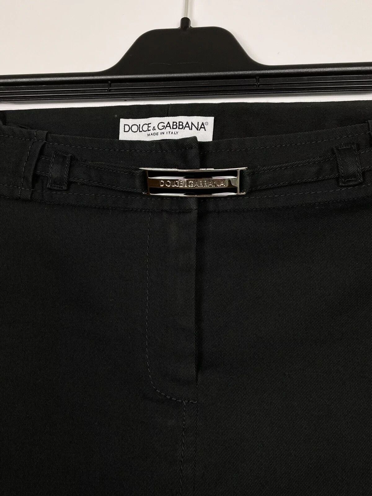 Dolce & Gabbana Dolce & Gabbana Pencil Black Cotton Skirt Skirts Size 40 Size 27" / US 4 / IT 40 - 8 Thumbnail