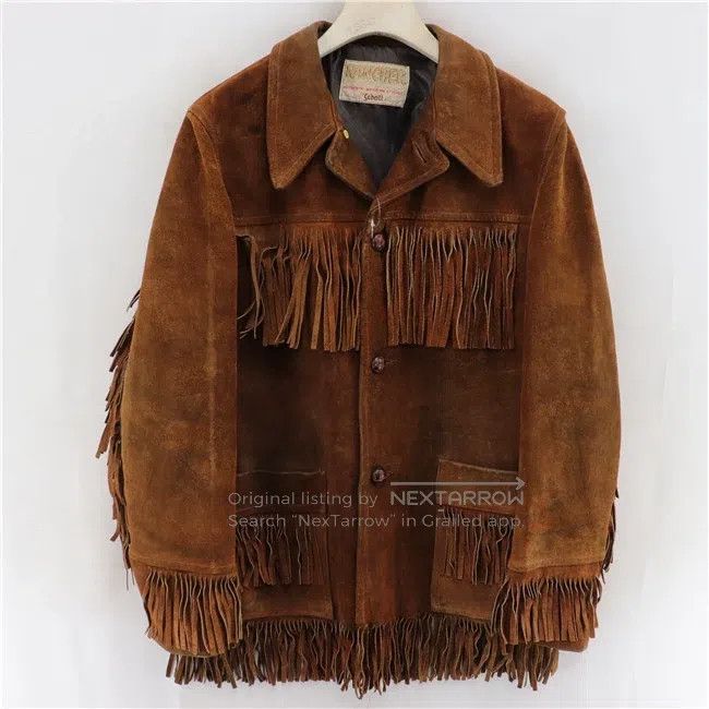 Schott Schott Suede tassel leather coat Size US M / EU 48-50 / 2 - 1 Thumbnail
