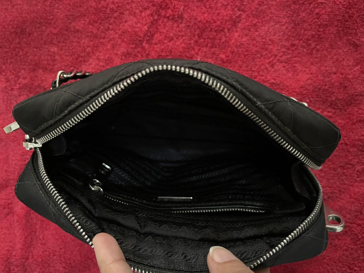 Designer × Prada Prada Quilted Nylon Tessuto Impuntu Quilted Bandoliera Size ONE SIZE - 14 Thumbnail