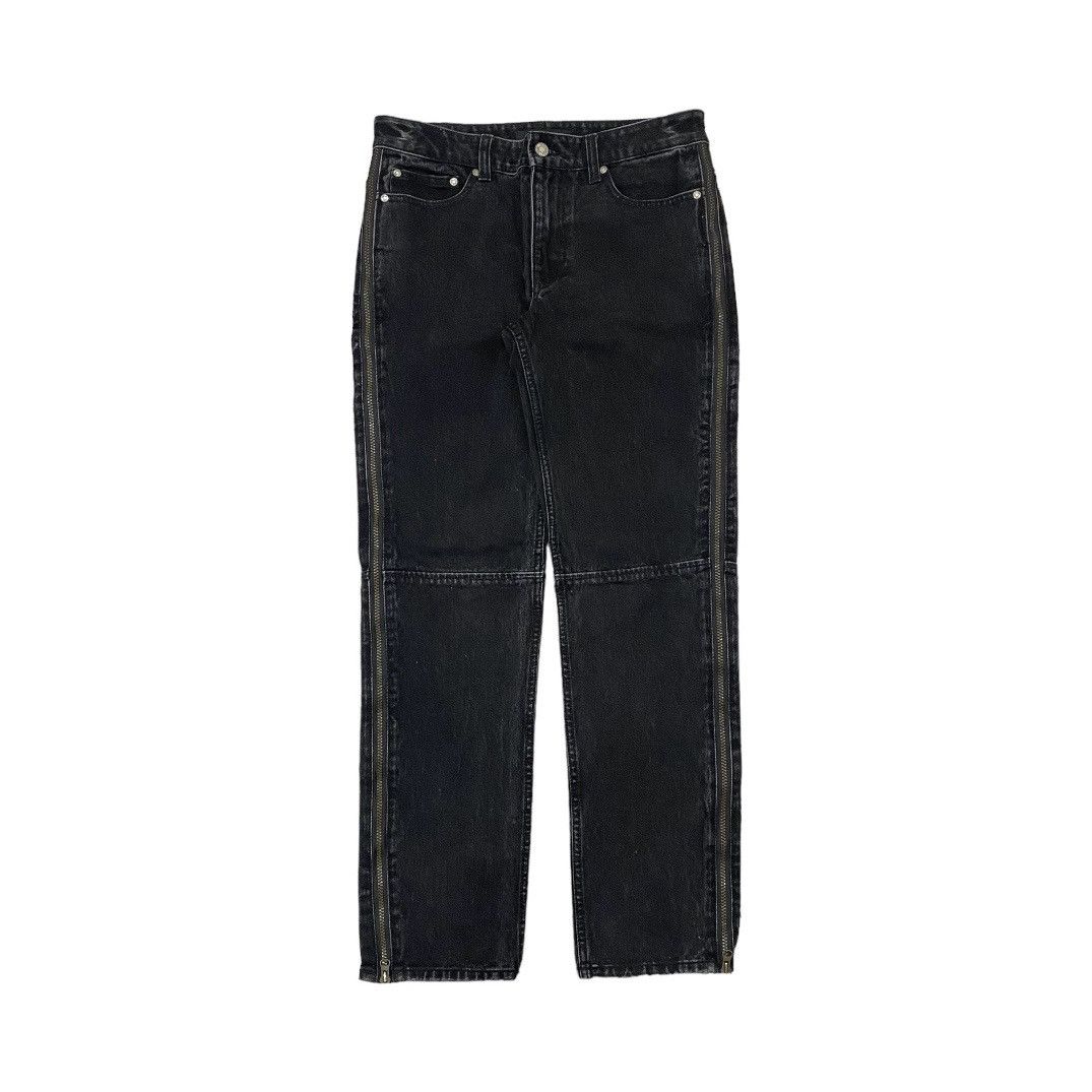 Jean Pieceworker Ankle Zipper Straight Black Denim Jeans Size US 32 / EU 48 - 1 Thumbnail