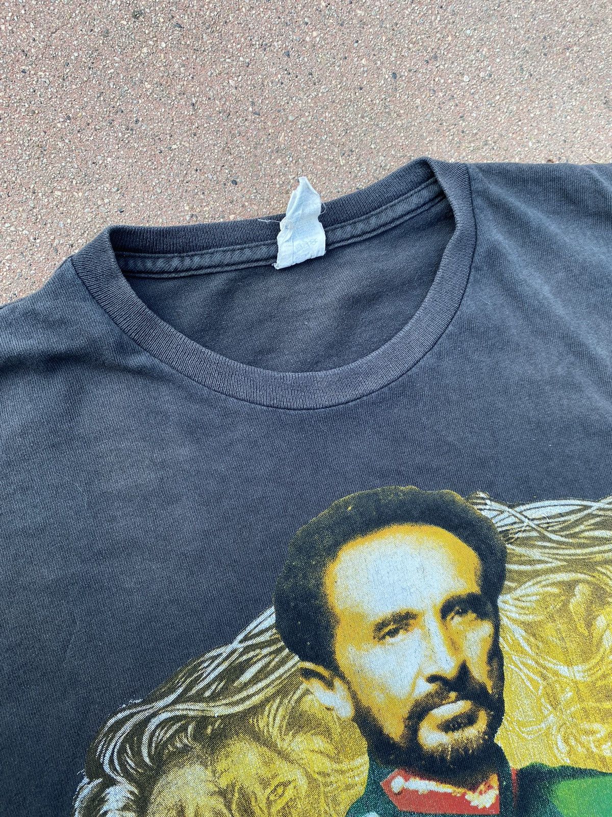 Vintage VINTAGE Haile Selassie Rastafarian Tee Size US XL / EU 56 / 4 - 5 Thumbnail
