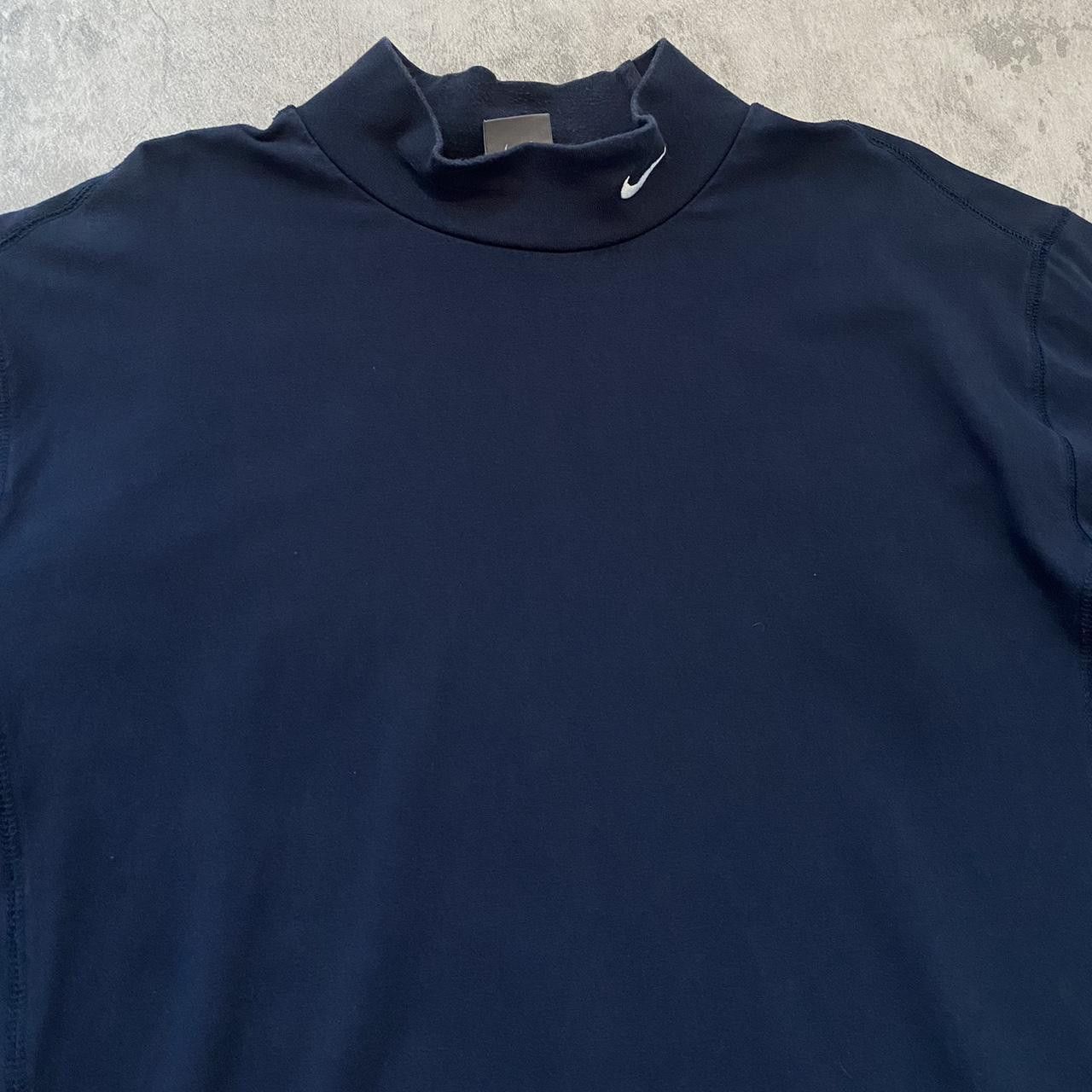 Nike 2000s Navy blue Nike Dri-Fit mock neck shirt Collar Size US XXL / EU 58 / 5 - 1 Thumbnail