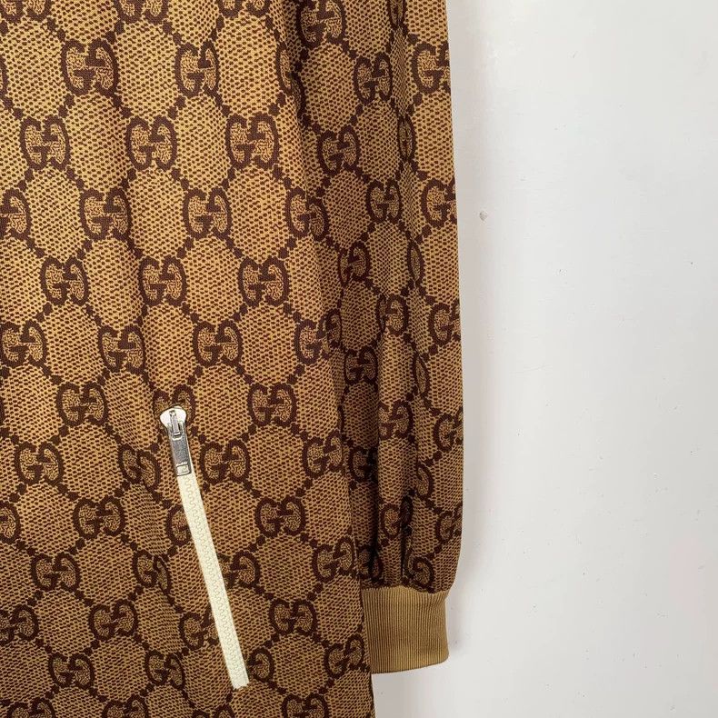 Gucci GucciColor-matched logo old flower full print half-zip long Size S / US 4 / IT 40 - 4 Thumbnail