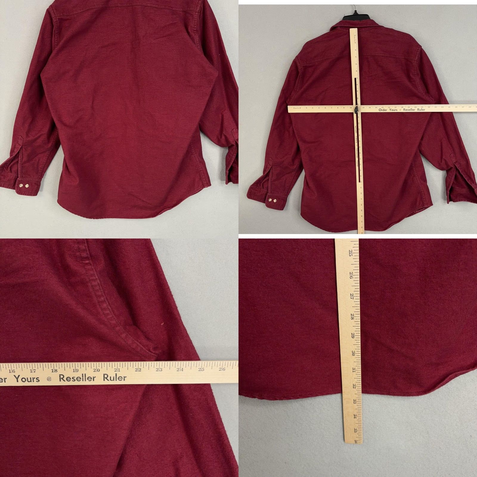 Vintage VINTAGE The J. Peterman Co Shirt Mens Large Red Flannel Button-Up Long Sleeve USA 90s Size US L / EU 52-54 / 3 - 8 Thumbnail
