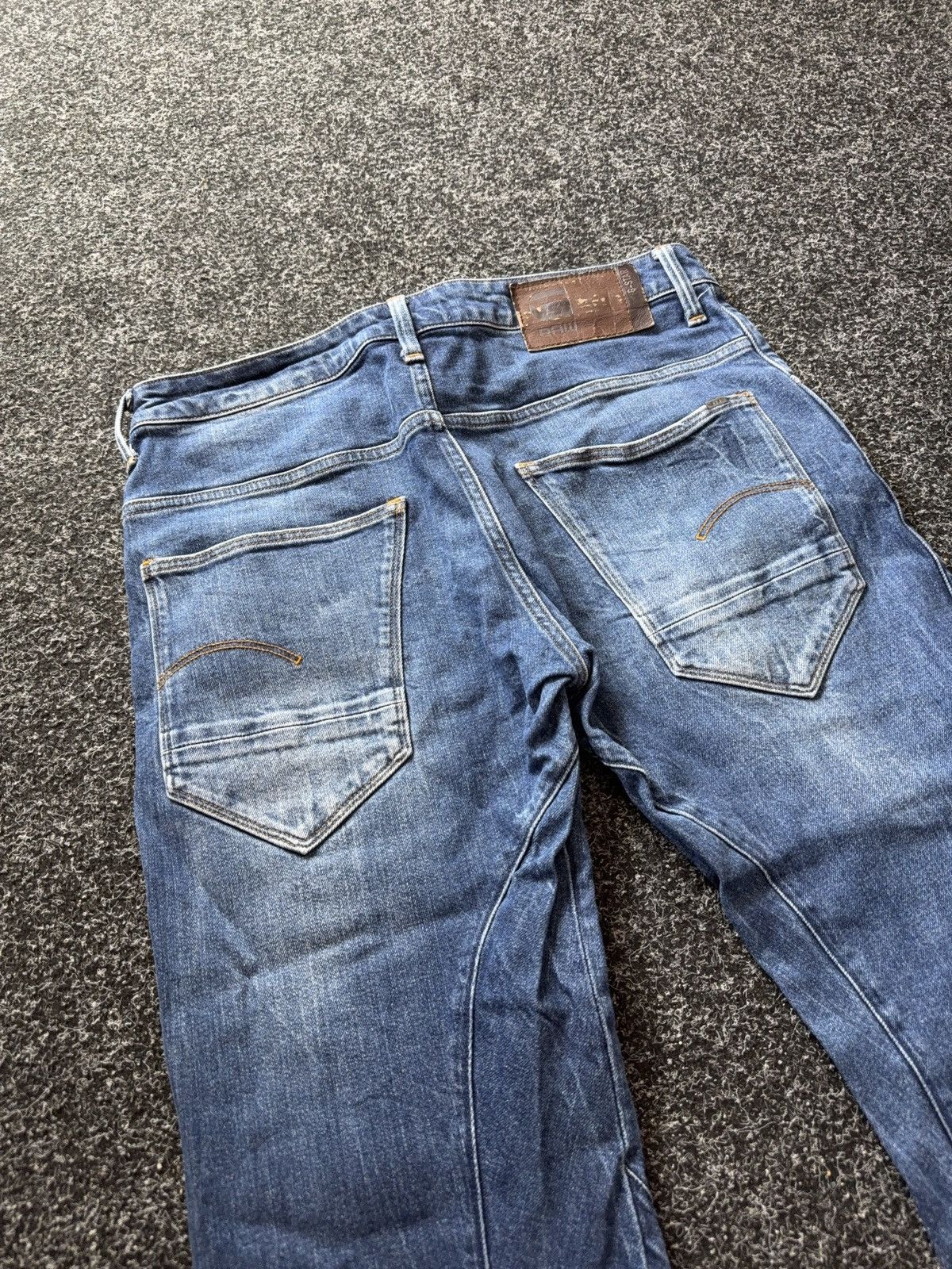 G-Star 00s Y2K G-Star RAW ARC 3D Slim Jeans W32 L34 Vintage Denim Size US 32 / EU 48 - 14 Thumbnail