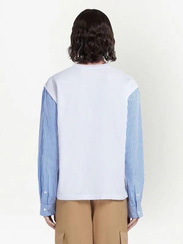 Marni o1srvl11e0724 T-Shirt in Blue/White Size US XL / EU 56 / 4 - 4 Thumbnail