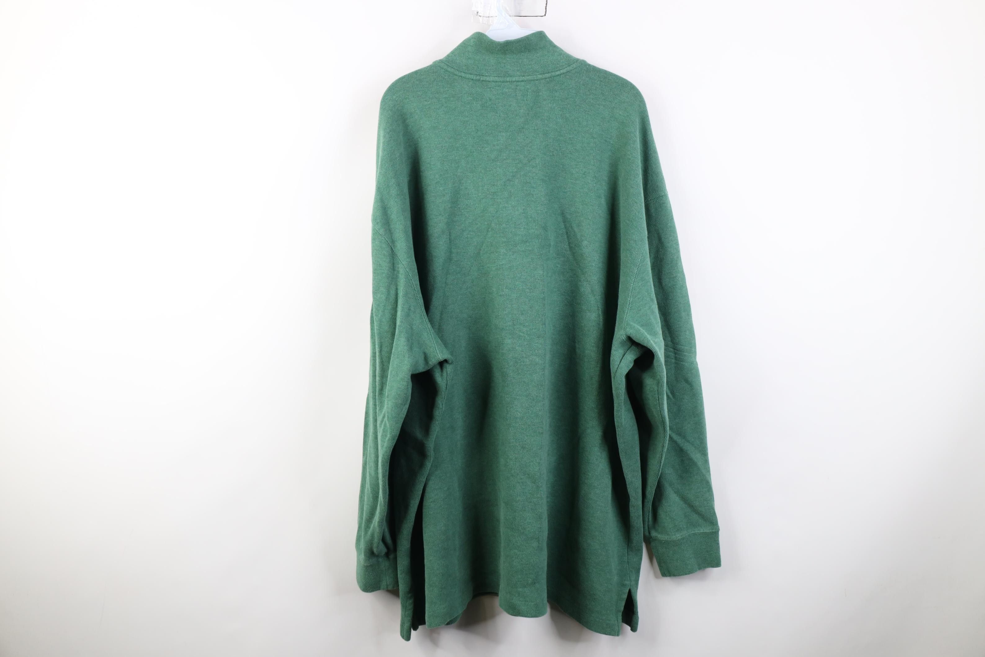 Polo Ralph Lauren Vintage 90s Ralph Lauren Knit 1/4 Zip Pullover Sweater Green Size US XXL / EU 58 / 5 - 12 Thumbnail