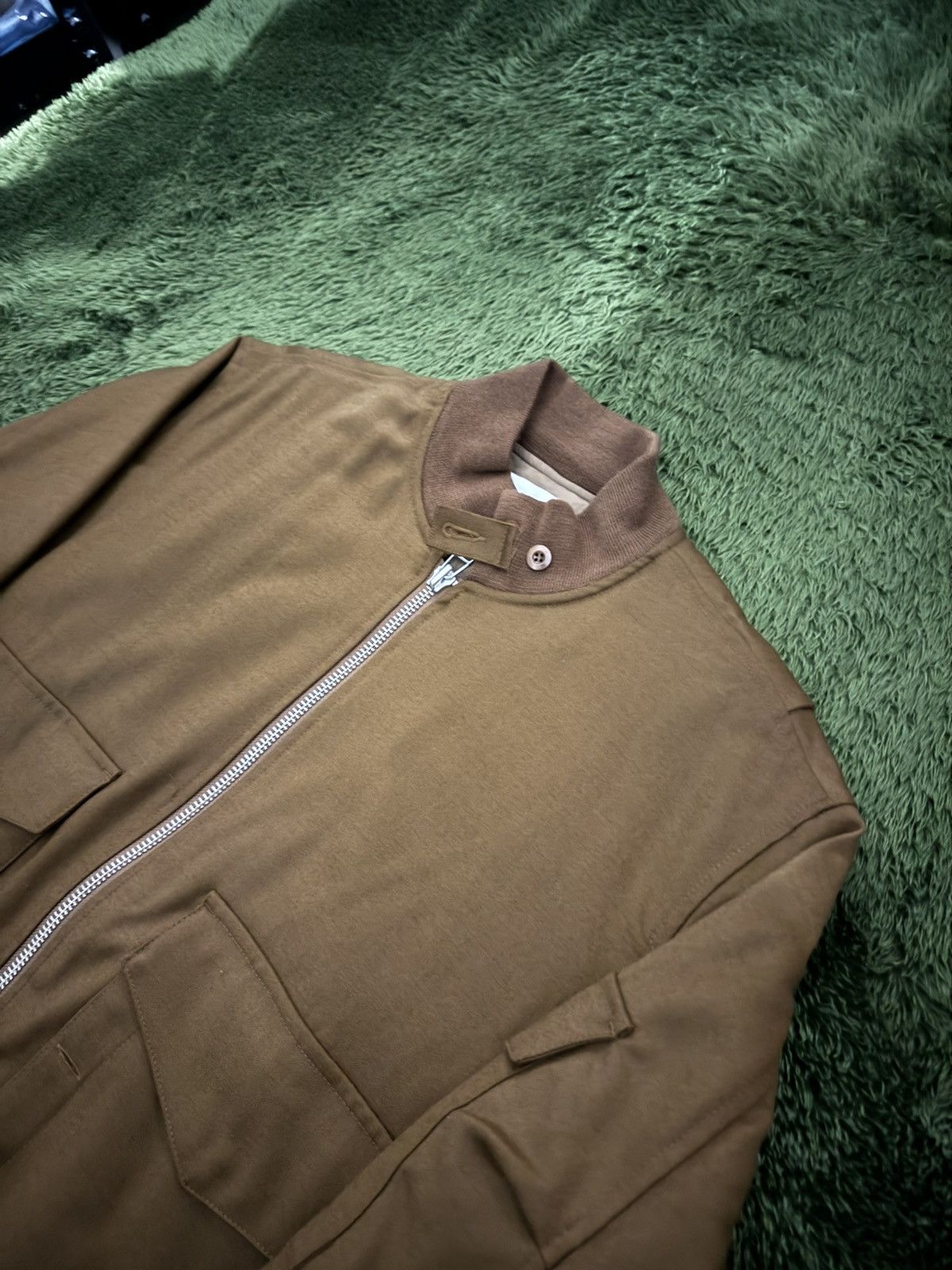 Japanese Brand [M] 8division Web Bomber Jacket 3M Thinsulate Brown Size US M / EU 48-50 / 2 - 2 Thumbnail