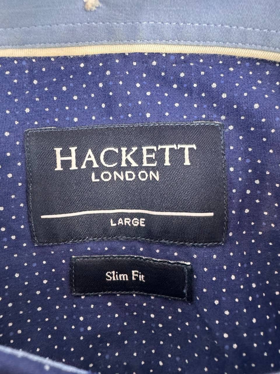 Hackett Hackett London Men Shirt Slim Fit Pattern Navy Size L Size US L / EU 52-54 / 3 - 3 Thumbnail