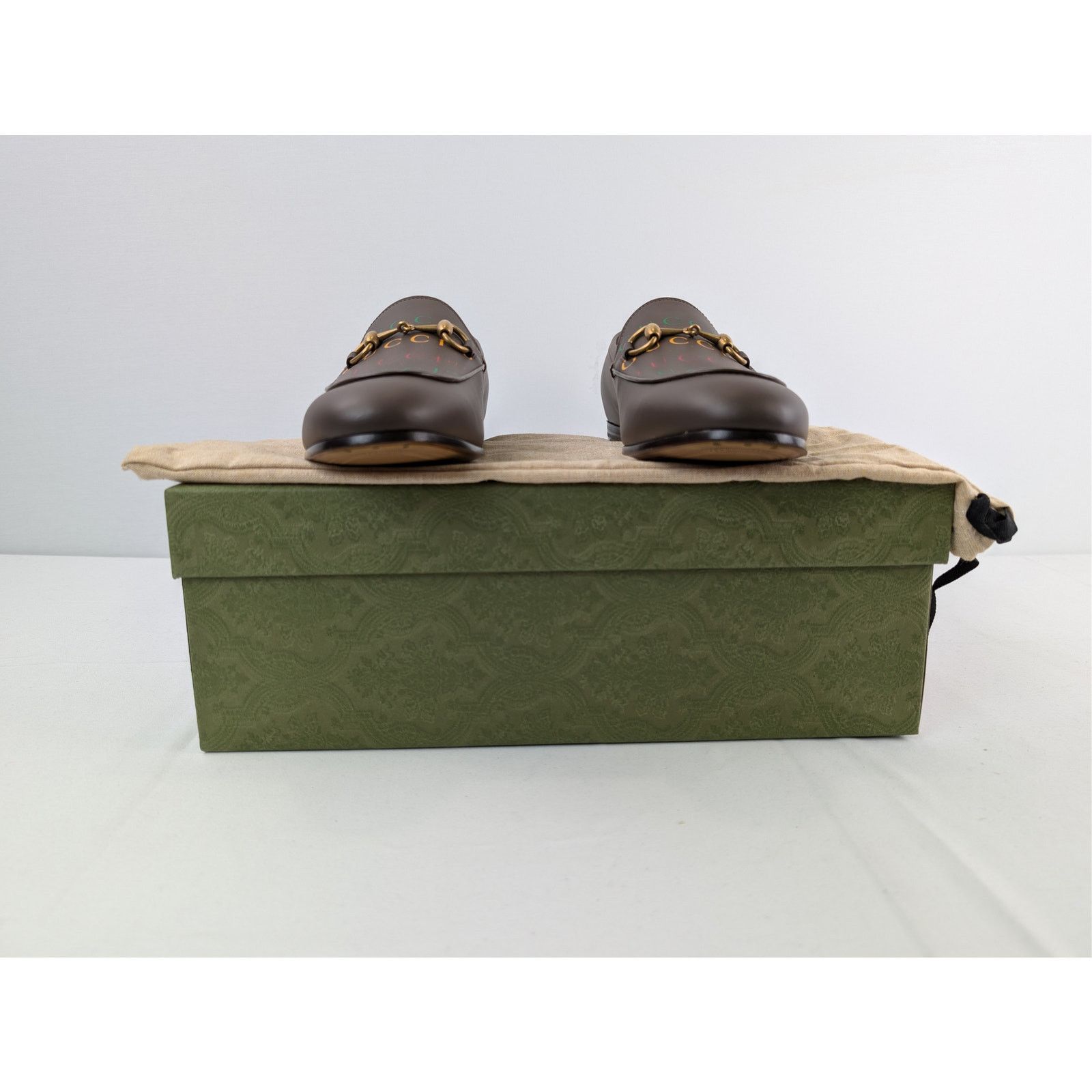 Gucci o1rshd1 Leather Jordaan Horsebit Loafers Boots in Brown Size US 8 / EU 41 - 18 Thumbnail