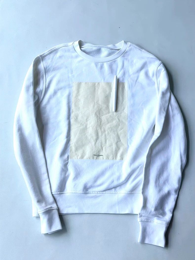 Maison Margiela Maison Margiela Whiteboard sweatshirt Size US S / EU 44-46 / 1 - 1 Thumbnail