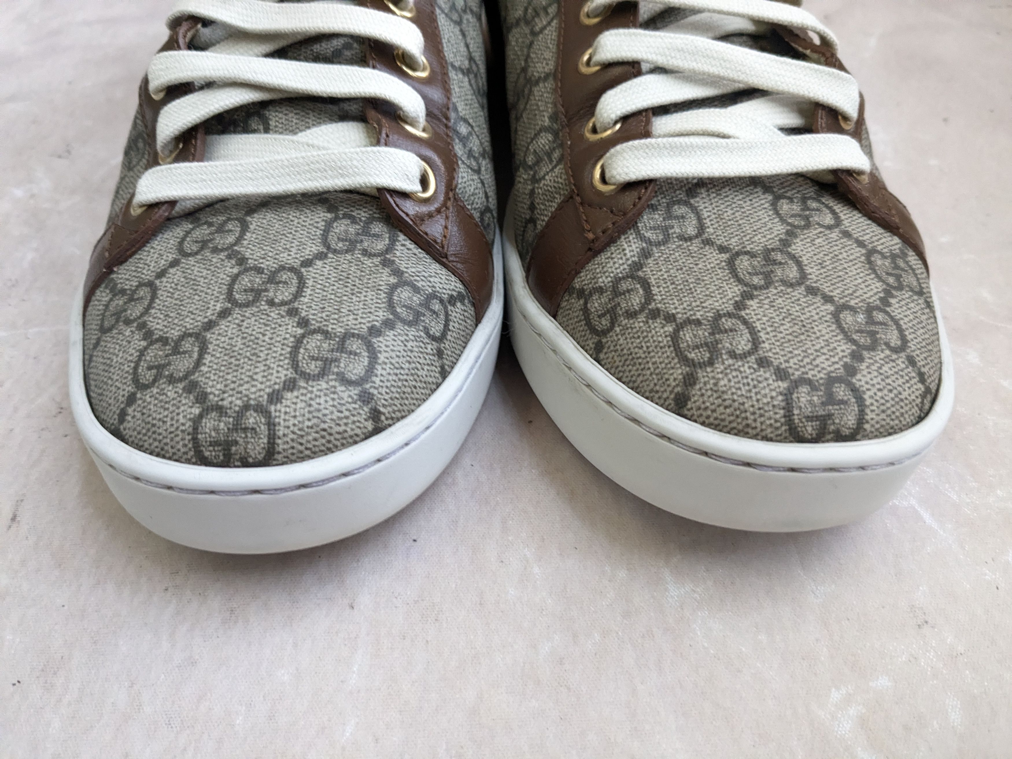 Gucci Gucci Ace Monogram Low 8.5 Canvas GG Logo Size US 8.5 / EU 41-42 - 3 Thumbnail