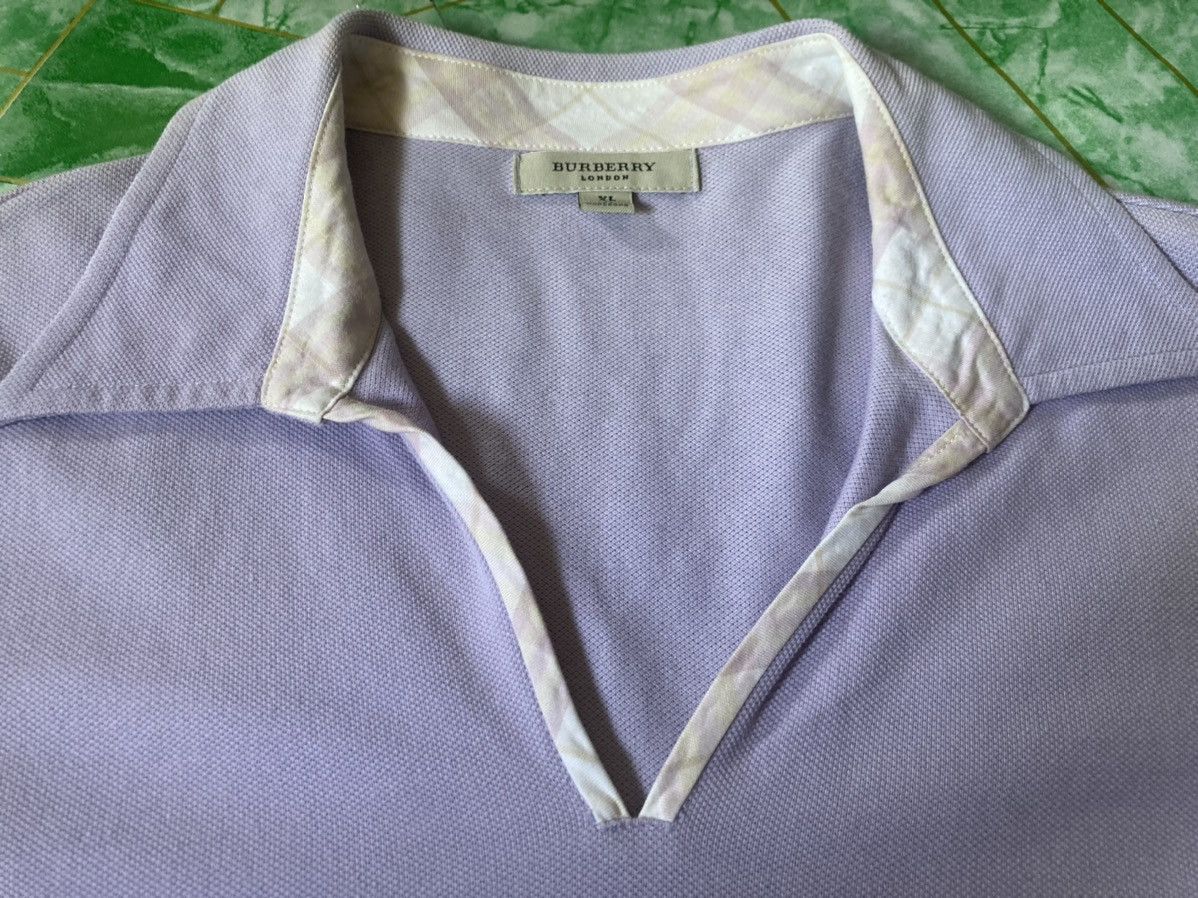 Burberry × Designer Burberry Haft Polo Shirt Size L / US 10 / IT 46 - 3 Thumbnail