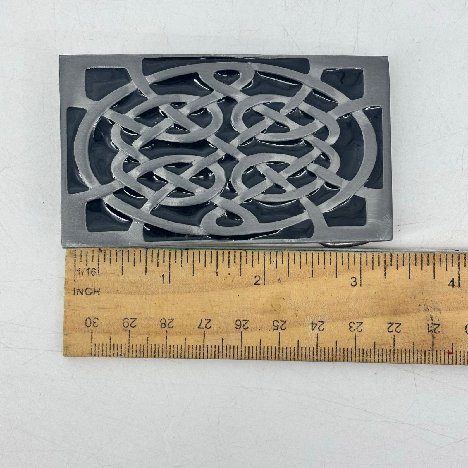 Vintage Celtic Knot Infinity Belt Buckle Great American Pewter Size ONE SIZE - 4 Thumbnail